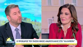 Ο Πρόεδρος του ΠΑΣΟΚ, Νίκος Ανδρουλάκης, στο \