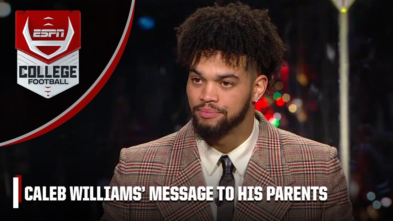 Caleb Williams Thanks His Parents & High School Coach In Heisman Speech ...