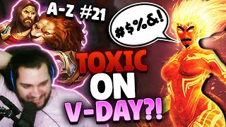 THIS TOXIC GUY CALLED ME A V*RGIN ON VALENTINES DAY? - Smite 2 A-Z Series