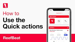 ReefBeatのクイックアクション機能の使い方