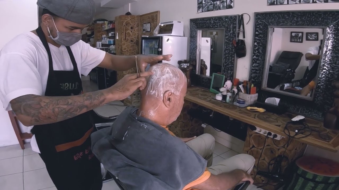 Smooth Head And Face Shave In Bali Youtube