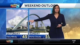 Iowa weather: Friday warms up into the 50s again after rainy morning