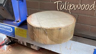 From Blank to Beauty - Wood Turning - Tulipwood Bowl