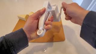 Grating Fresh Parmesan With Vivaant Rotary Grater