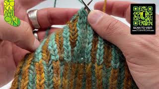 Blip-Free Right-Leaning Crossed Double Decrease in Inverted DKBrioche — A Sockmatician Tutorial