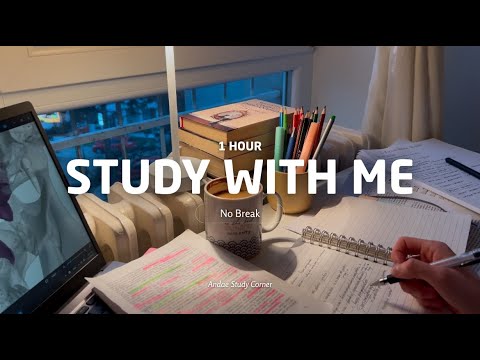 1 Hour Study With Me Background Noise Rain Ambience рџњ пёџ Youtube