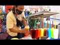 Amazing Vintage Rocket Soft Drink Street Drink Colorful Thai Street Food  Slushy Cola Fruit Juice