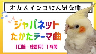 【1時間】ジャパネットたかた☺️インコちゃんのお歌の練習用にどうぞ🐤❤️インコ口笛練習用✨️お歌も上手なインコになれますように🐤💕