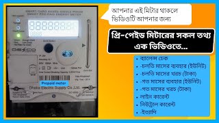 DESCO Display information | All information | ডেসকো স্মার্ট প্রিপেইড মিটার | DESCO Prepaid Meter