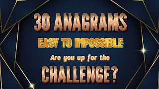 New Anagrams Quiz Game | Challenge Yourself | Easy-Impossible 😜