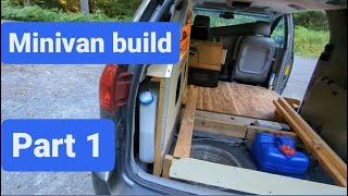 Part 1 - Toyota Sienna Camper Build - Floor, Cabinet, Ventilation