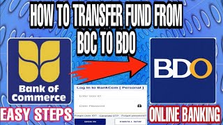 HOW TO TRANSFER FUND FROM BANK OF COMMERCE TO BDO ACCT | ONLINE BANKING | D BUSINESS TV