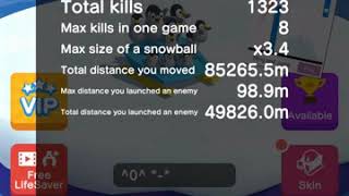 World Record: Longest Distance Launched an Enemy in Snowball.io