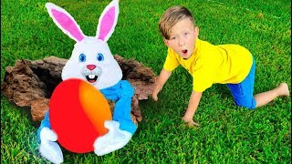 Senya and Easter Bunny Bad Behavior