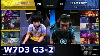 Team EnVyUs vs FlyQuest | Game 2 S7 NA LCS Summer 2017 Week 7 Day 3 | NV vs FLY G2 W7D3