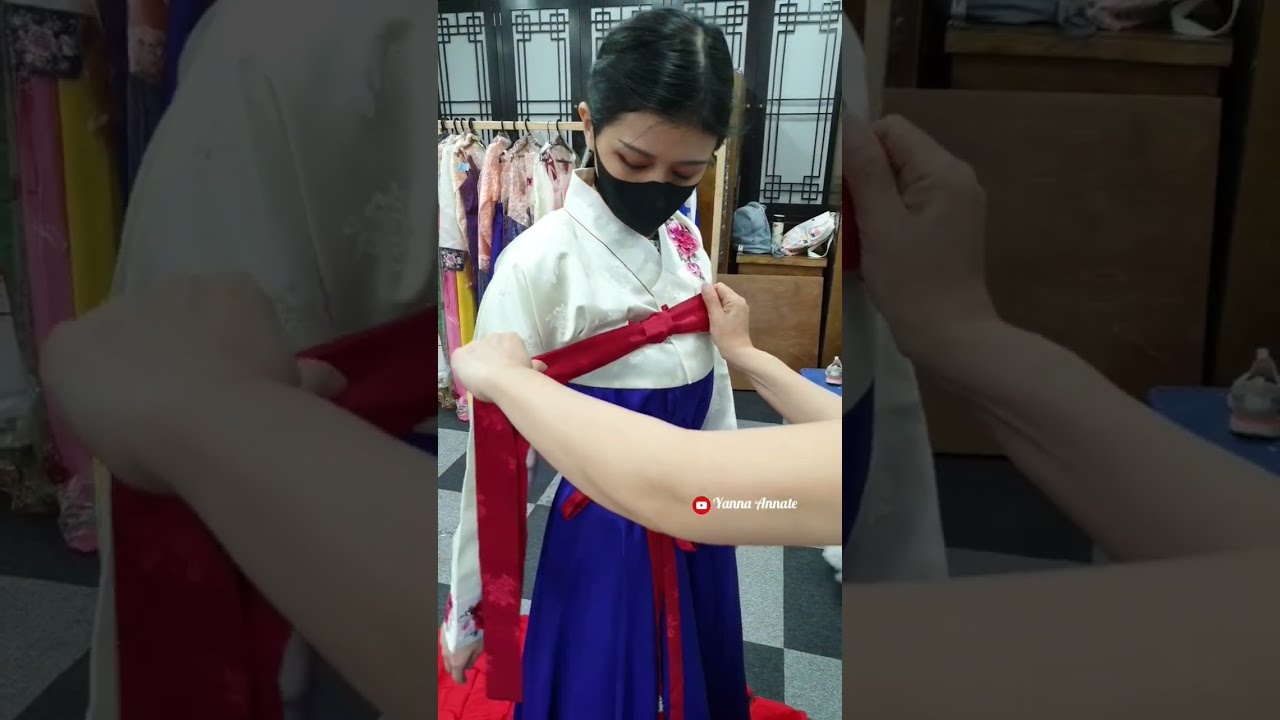 Cara Mengikat 고름 / Tali 저고리 (cara Mengikat Pita Hanbok) How To Tie ...