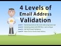 Email Address Validate 4 Levels JavaScript PHP Verify Tutorial