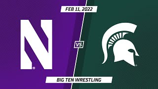 Select Matches: Michigan State vs. Northwestern | Big Ten Wrestling | Feb. 11, 2022