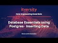 Database Essentials using Postgres - Inserting Data into Postgres Database Table