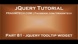 jquery tooltip widget