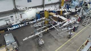 Emco Heated E2632 Carbon Steel Parallel Land Loading Arm 3" for Liquid Sulphur Application