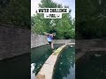 parkour water challenge fail ☠️