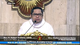 SIMBANG GABI at QUIAPO CHURCH 4:00 AM DECEMBER 23, 2024 MONDAY