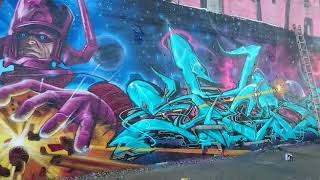 Brave,  Ekto,  Ster. Graffiti UK. 2019. Galactus devourer of styles!