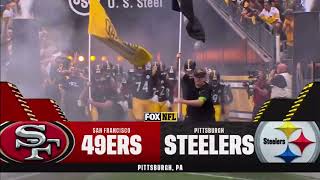 NFL on FOX intro 49ers at Steelers