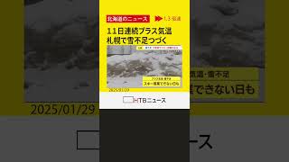 来週４日から「さっぽろ雪まつり」市民雪像の制作始まる　連日のプラス気温で小学校ではあの授業に影響も