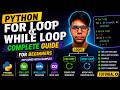 Python For Loop and While Loop Explained in Hindi | Complete Tutorial