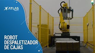 Robot despaletizador de cajas de cartón no formadas - Atlas Robots