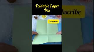 #shorts #origami  Foldable Paper Box // How to make folding box