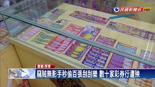 囂張竊賊專偷彩券行 無影手秒偷百張刮刮樂－民視新聞