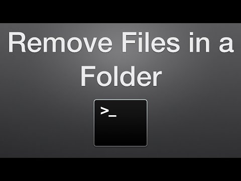 How to Delete Files in a Folder Using Terminal on a Mac
