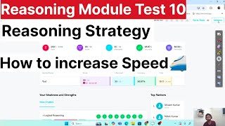 Reasoning Strategy|🎯Testbook Reasoning Module Test 10| SSC CGL Tier 2| Testbook #ssccgl#maths