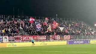 Tifo della Vis Pesaro in casa contro il Campobasso 2024-25.