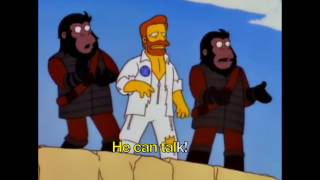The Simpsons Karaoke - Planet Of The Apes musical - Dr. Zaius