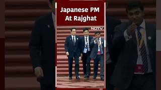 Japanese PM Fumio Kishida Joins PM Modi, Other Leaders At Rajghat