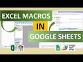 Excel Macros in Google Sheets: An Introduction to Google Apps Script