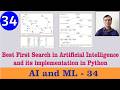 Best First Search in Artificial Intelligence and its implementation in Python||Greedy|| AI and ML ||