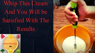 Whipped Cream has turned into a splendid dessert| Quick And Easy Dessert| Kitchen With Attiya