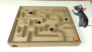 Board  Marble Labyrinth Game from Cardboard. How to make  Amazing Cardboard Board Game