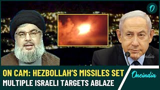 Hezbollah’s Fury in Israel: Video Shows Missiles Fired at Multiple Israeli Targets in a Single Day