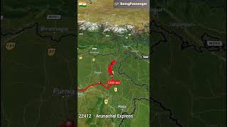 22412 - Arunachal Express from Anand Vihar Terminal to Naharlagun #adventure #map #news #explore