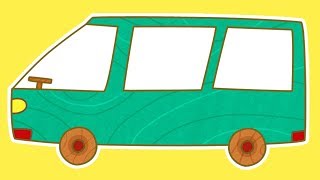 A Car Toons Minivan. Cars for Kids & Cartoons for Children