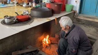 中朝边境朝鲜族农村，室外气温零下20多度，屋内凉飕飕的烧炕取暖【东北鸭蛋说白了】