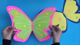 Easy Paper Butterfly | How to Make Colored Paper Butterfly Easily | #22