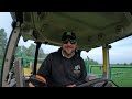 WHEAT SPRAYING - CHECKING FOR SCORCH ON THE WHEAT in the JOHN DEERE 5430I