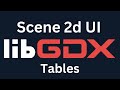 Java Game Development (Libgdx) Scene 2d UI Tables